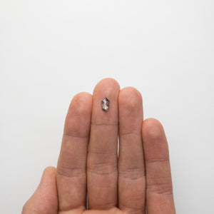 0.60ct 8.79x4.82x1.79mm Shield Rosecut 18523-21 - Misfit Diamonds