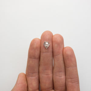 2.20ct 9.33x8.54x3.82mm Shield Rosecut 18530-04 - Misfit Diamonds