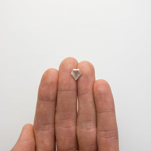 2.20ct 9.33x8.54x3.82mm Shield Rosecut 18530-04 - Misfit Diamonds