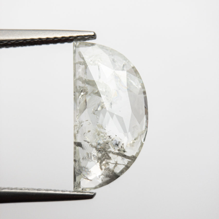 3.49ct 16.73x8.29x2.72mm Half Moon Rosecut 18530-17 - Misfit Diamonds