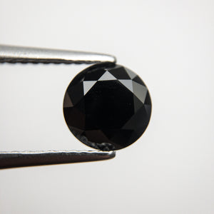 1.63ct 7.27x7.22x4.69mm Black Round Brilliant 18545-01 - Misfit Diamonds
