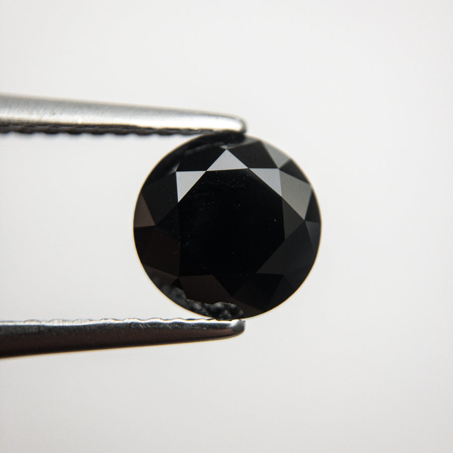 1.63ct 7.27x7.22x4.69mm Black Round Brilliant 18545-01 - Misfit Diamonds