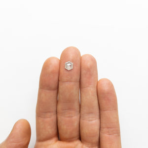 1.00ct 7.30x6.24x2.56mm Hexagon Rosecut 18553-15 - Misfit Diamonds
