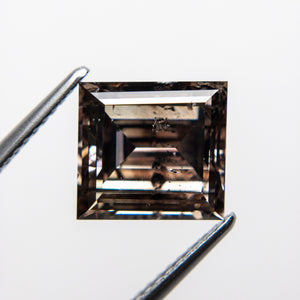 3.62ct 9.16x8.60x4.76mm Argyle I1 Fancy Champagne Pink Carré Step Cut 18555-01 - Misfit Diamonds