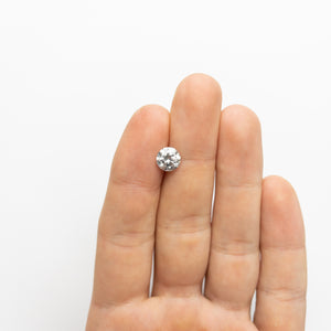 2.00ct 8.15x8.10x4.93mm SI1 Fancy Grey Round Brilliant Cut 18630-01 - Misfit Diamonds