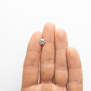 2.01ct 7.90x7.75x5.17mm Champagne Salt and Pepper Round Brilliant 18673-03 - Misfit Diamonds