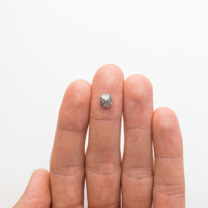 1.07ct 6.54x6.01x2.72mm Cut Corner Rectangle Rosecut 18703-04 - Misfit Diamonds