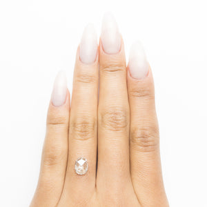 1.14ct 7.91x6.08x2.56mm Oval Rosecut 18705-11 - Misfit Diamonds