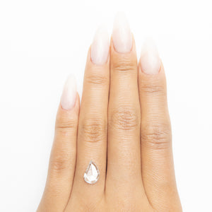 1.06ct 10.34x7.10x1.75mm Amorphous Rosecut 18705-18 - Misfit Diamonds
