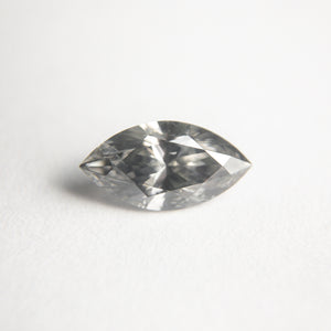 0.71ct 8.81x4.61mm SI2 Fancy Dark Grey Marquise Brilliant 18717-01 - Misfit Diamonds