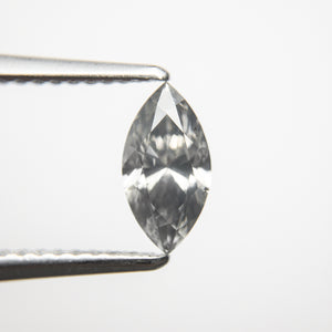 0.71ct 8.81x4.61mm SI2 Fancy Dark Grey Marquise Brilliant 18717-01 - Misfit Diamonds