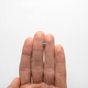 0.71ct 8.81x4.61mm SI2 Fancy Dark Grey Marquise Brilliant 18717-01 - Misfit Diamonds