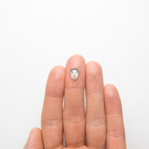 2.44ct 10.13x8.85x3.65mm Shield Rosecut 18753-04 - Misfit Diamonds