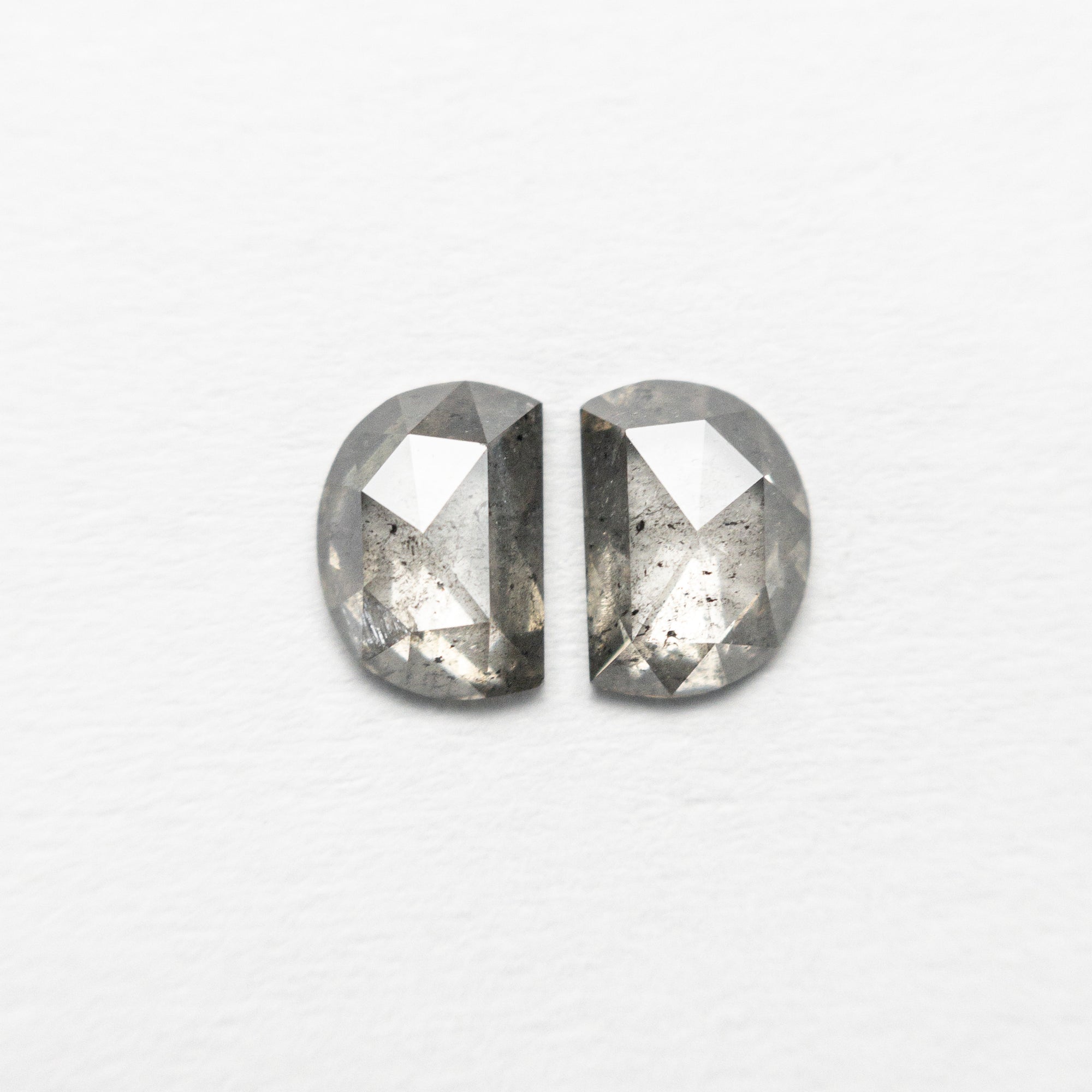 0.66cttw 2pc 5.36x3.84x1.73mm 5.35x3.83x1.58mm Half Moon Rosecut Matching Pair 18754-03