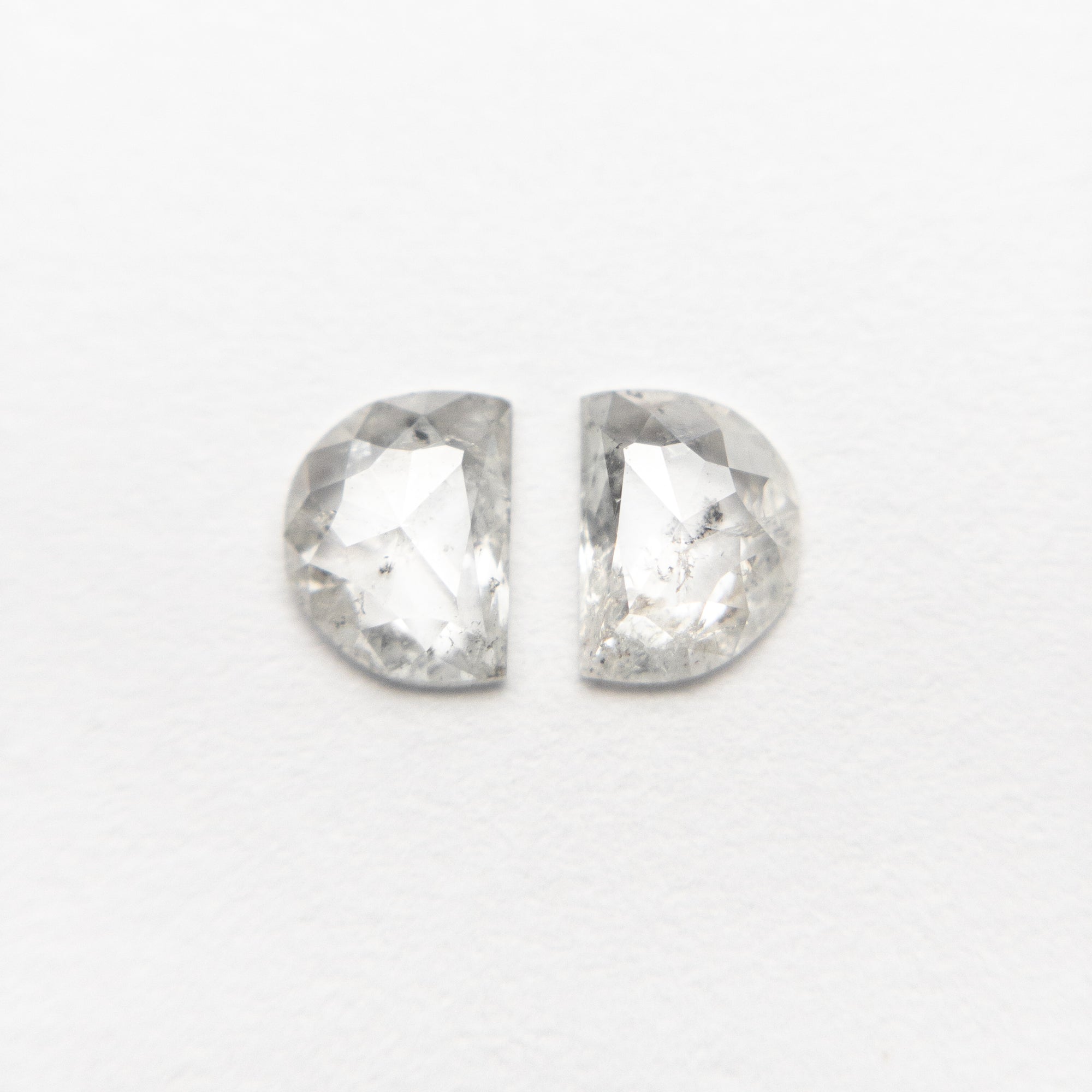 0.56cttw 5.10x3.80x1.57mm Half Moon Moon Rosecut Matching Pair 18755-03 - Misfit Diamonds