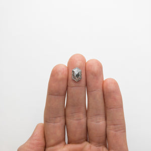 2.37ct 12.54x8.02x2.69mm Hexagon Rosecut 18761-01 - Misfit Diamonds
