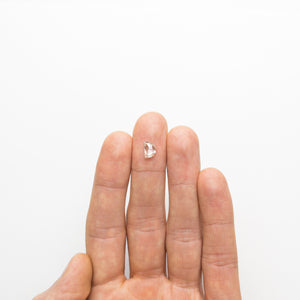0.96ct 7.76x5.49x2.39mm Half Moon Rosecut 18764-05