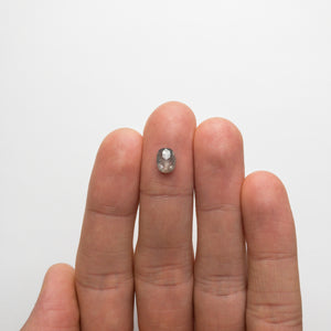 1.29ct 7.52x5.74x2.92mm Oval Rosecut 18768-05 - Misfit Diamonds