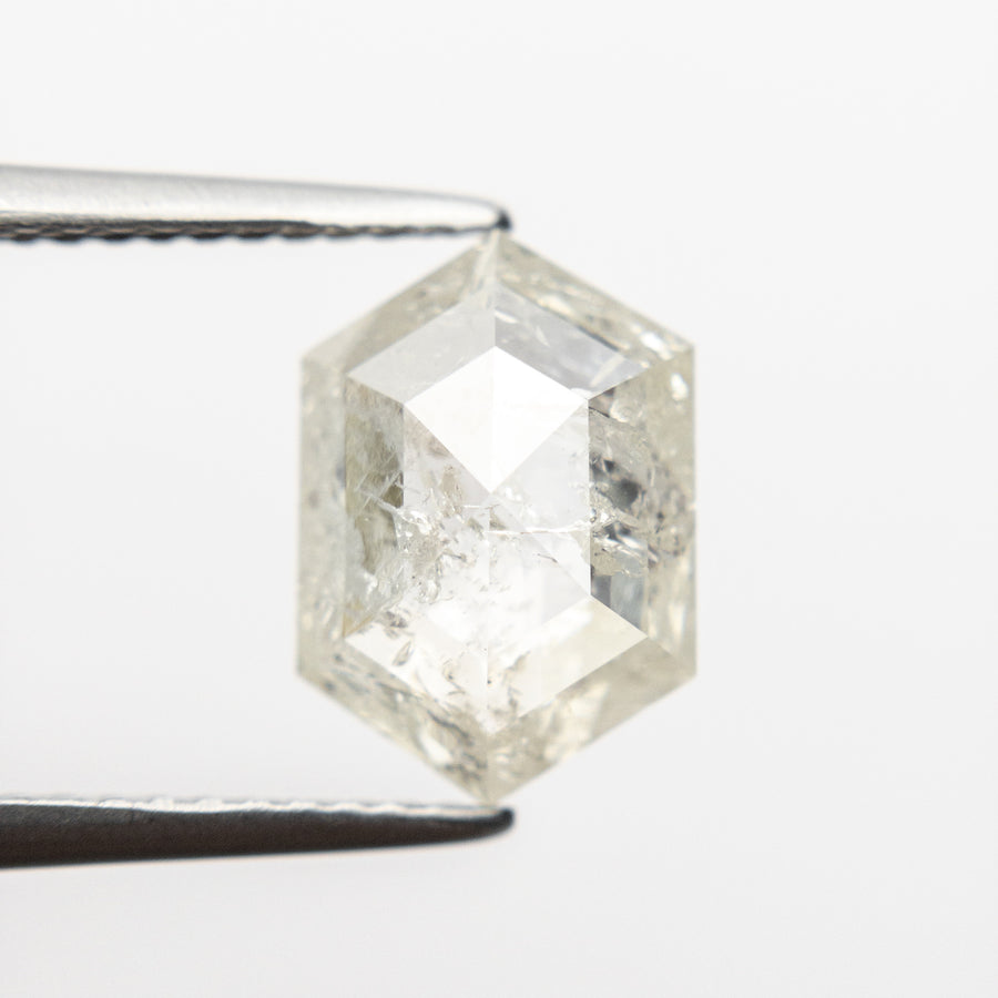 2.67ct 11.10x7.66x3.74mm Hexagon Rosecut 18785-03 - Misfit Diamonds