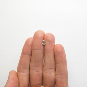 0.71ct 6.79x4.70x2.37mm Oval Double Cut 18787-01 - Misfit Diamonds