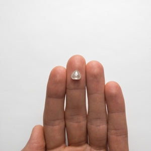 2.14ct 8.01x8.13x4.25mm Pear Double Cut 18790-06 - Misfit Diamonds