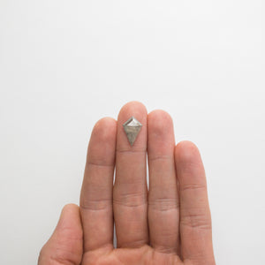 3.91ct 16.66x10.88x4.13mm Kite Rosecut 18793-05 - Misfit Diamonds