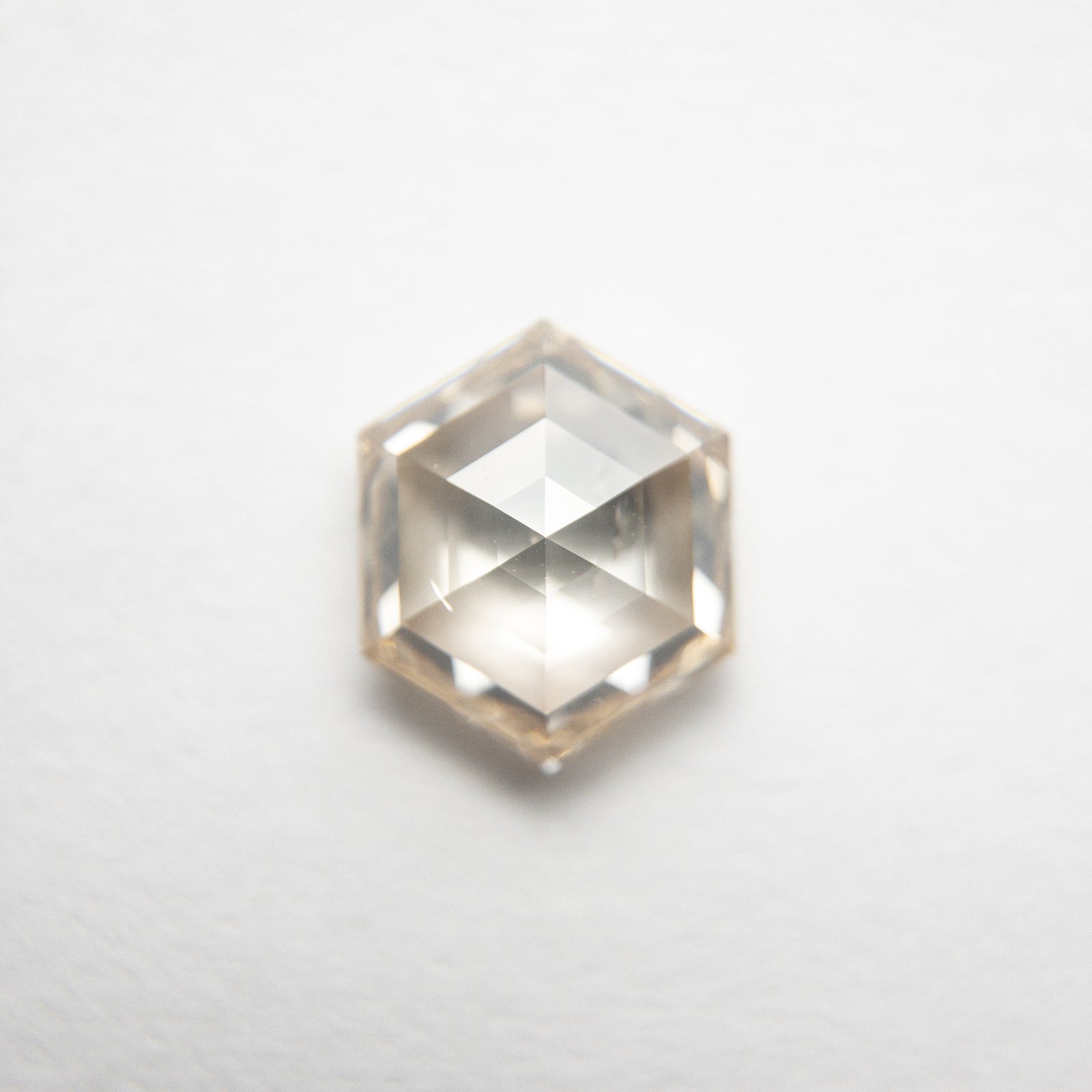 1.01ct 7.16x5.97x3.00mm  Hexagon Rosecut 18804-02 - Misfit Diamonds