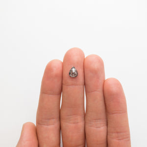 1.36ct 8.03x6.65x3.21mm Pear Rosecut 18810-02 - Misfit Diamonds