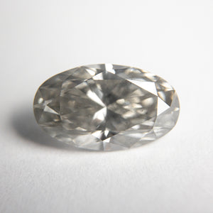 2.54ct 11.60x7.03x4.60mm SI3-I1 Fancy Grey Oval Brilliant 18864-01 - Misfit Diamonds