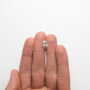 2.54ct 11.60x7.03x4.60mm SI3-I1 Fancy Grey Oval Brilliant 18864-01 - Misfit Diamonds