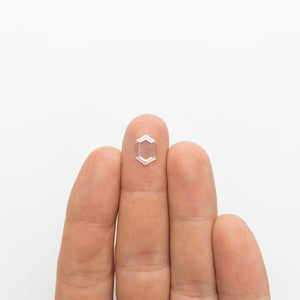 1.04ct 10.75x7.14x1.32mm SI1-SI2+ F-G Hexagon Portrait Cut 18863-02 - Misfit Diamonds