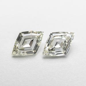 1.41ct 8.49x5.71x2.56mm VS/SI O-P Lozenge Step Cut Matching Pair 18877-01 - Misfit Diamonds