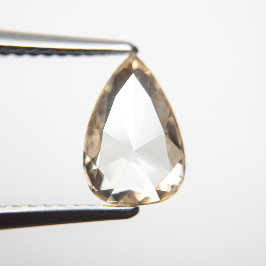 1.32ct 9.77x6.60x2.42mm SI2 Champagne Pear Rosecut 18884-01 - Misfit Diamonds