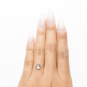 0.77ct 6.73x5.45x2.52mm Oval Rosecut 18896-15 - Misfit Diamonds