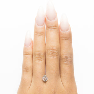 1.53ct 7.32x6.01x4.06mm Pear Double Cut 18896-16 - Misfit Diamonds