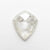2.10ct 10.78x9.28x2.66mm Shield Rosecut 18910-04 - Misfit Diamonds