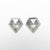 2pc 0.72cttw 5.61x5.54x1.88mm Shield Rosecut Matching Pair 18936-03 - Misfit Diamonds