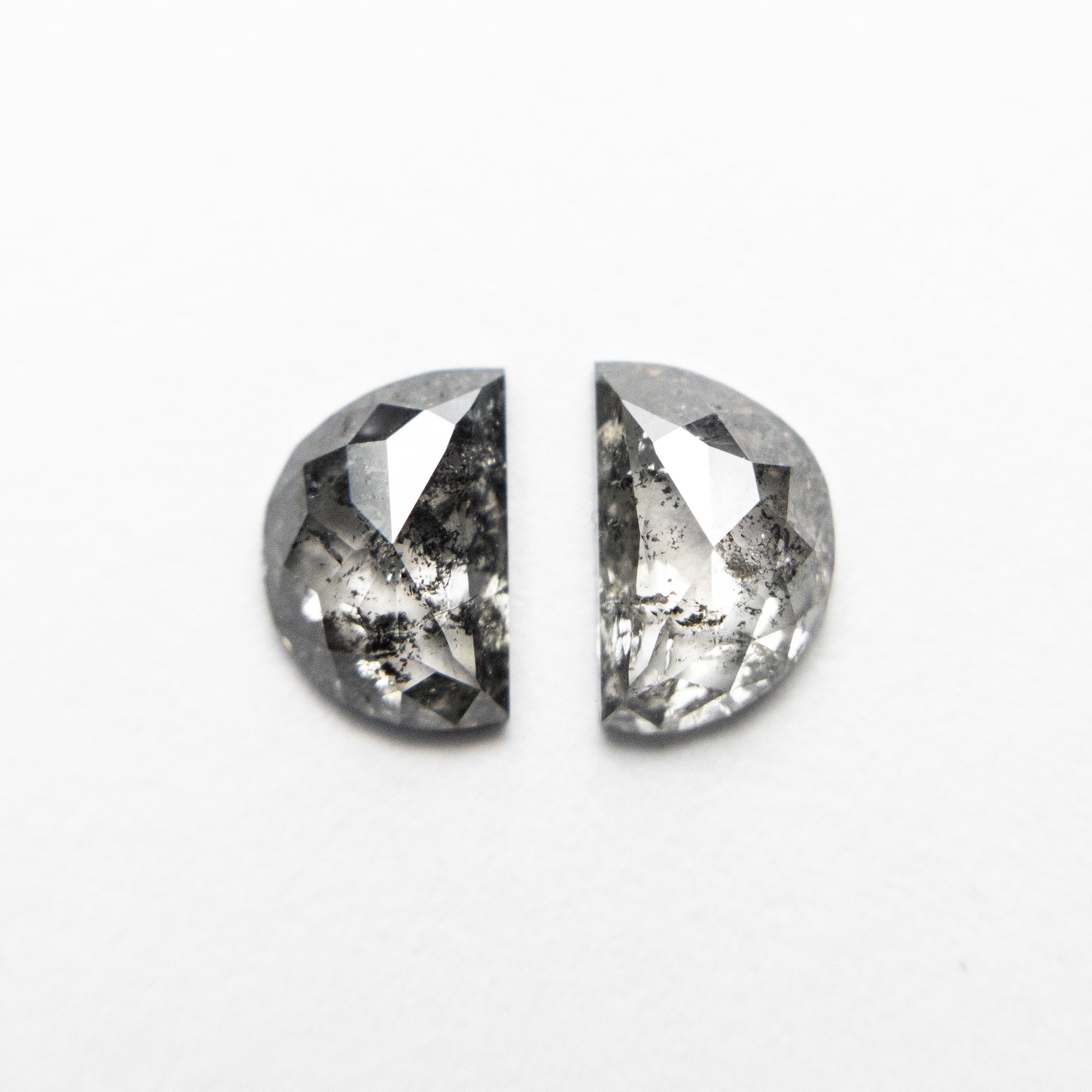2pc 0.99cttw 6.35x4.11x2.07mm Half Moon Rosecut Matching Pair 18936-04 - Misfit Diamonds