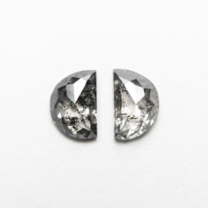 2pc 0.99cttw 6.35x4.11x2.07mm Half Moon Rosecut Matching Pair 18936-04 - Misfit Diamonds