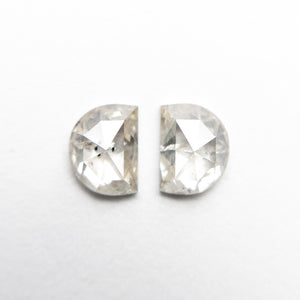 2pc 1.03cttw 5.52x4.16x2.27mm Half Moon Rosecut Matching Pair 18936-05 - Misfit Diamonds