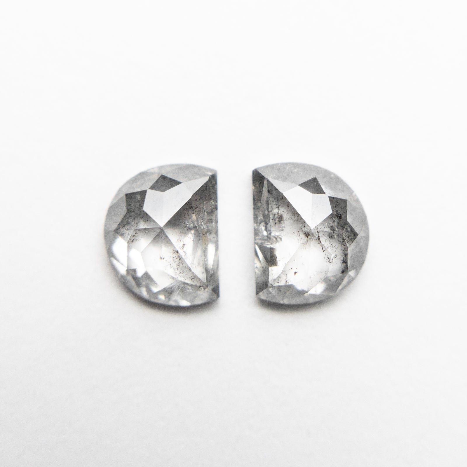 2pc 1.18cttw 5.68x4.62x2.38mm Half Moon Rosecut Matching Pair 18936-09 - Misfit Diamonds