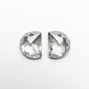 2pc 1.18cttw 5.68x4.62x2.38mm Half Moon Rosecut Matching Pair 18936-09 - Misfit Diamonds