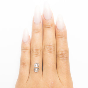 2pc 1.18cttw 5.68x4.62x2.38mm Half Moon Rosecut Matching Pair 18936-09 - Misfit Diamonds
