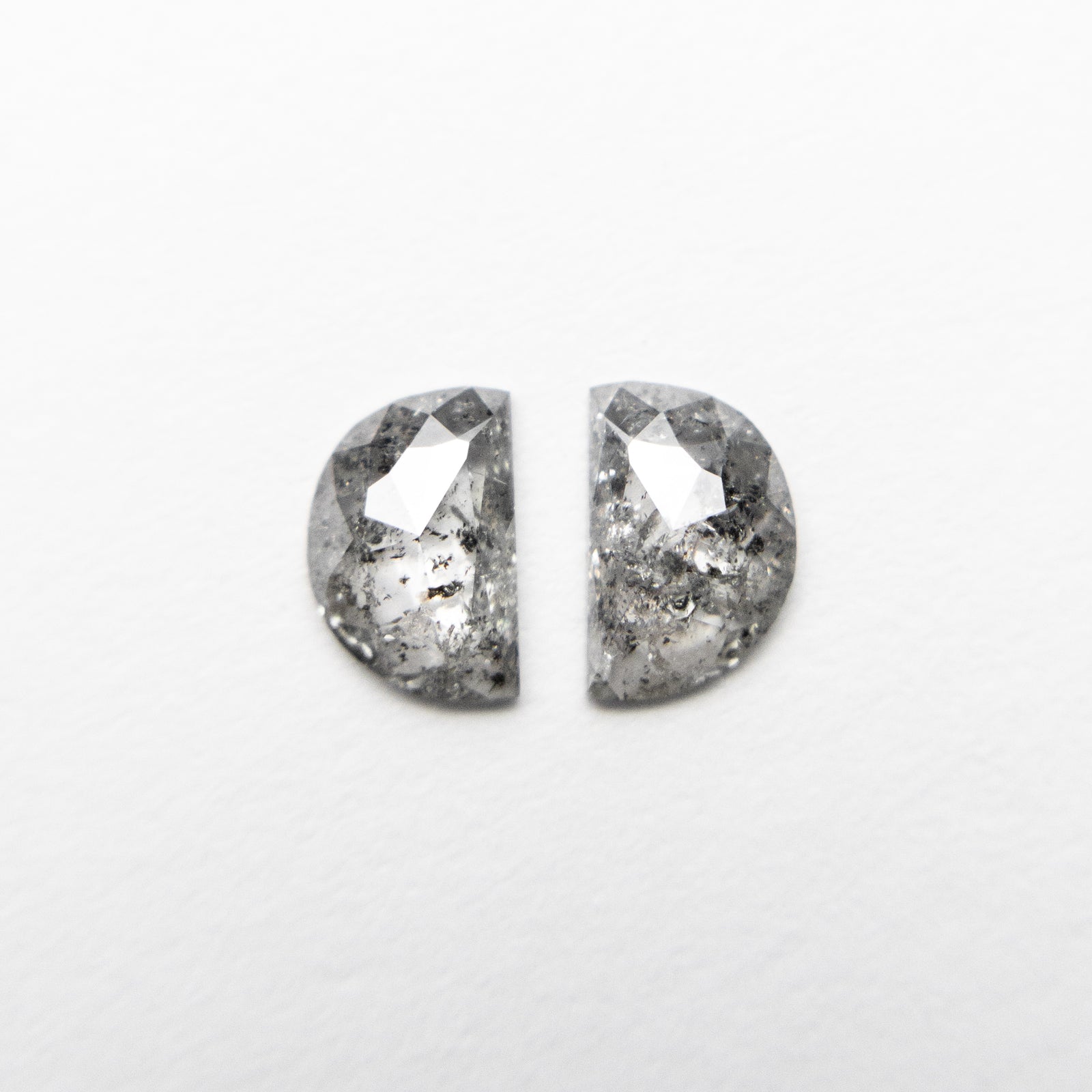 2pc 0.48cttw 5.31x3.48x1.41mm Half Moon Rosecut Matching Pair 18936-10 - Misfit Diamonds