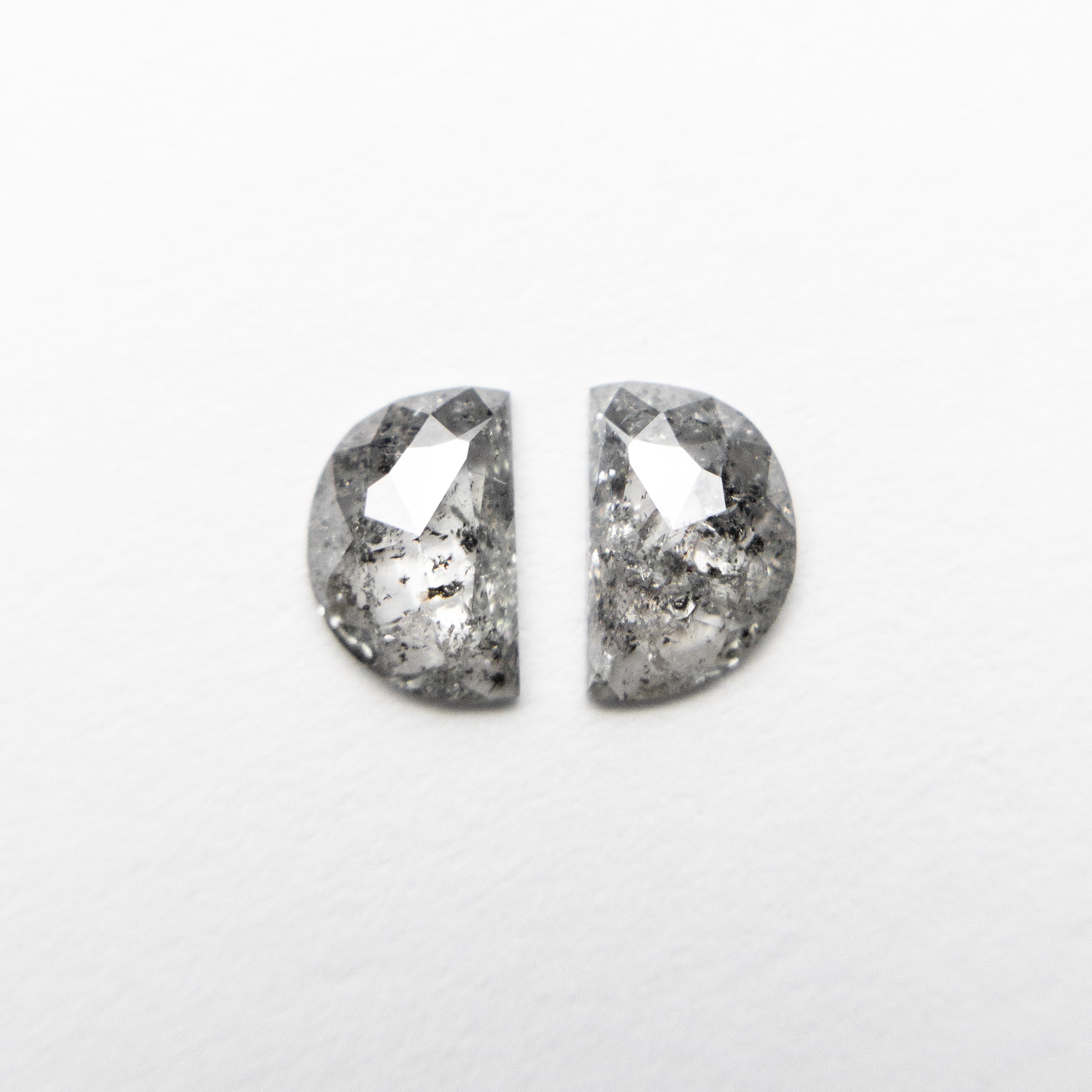 2pc 0.48cttw 5.31x3.48x1.41mm Half Moon Rosecut Matching Pair 18936-10 - Misfit Diamonds