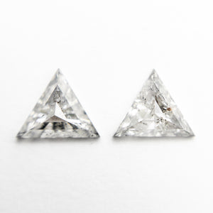 2pc 0.83cttw 5.76x5.67x2.32mm Triangle Rosecut Matching Pair 18936-14 - Misfit Diamonds