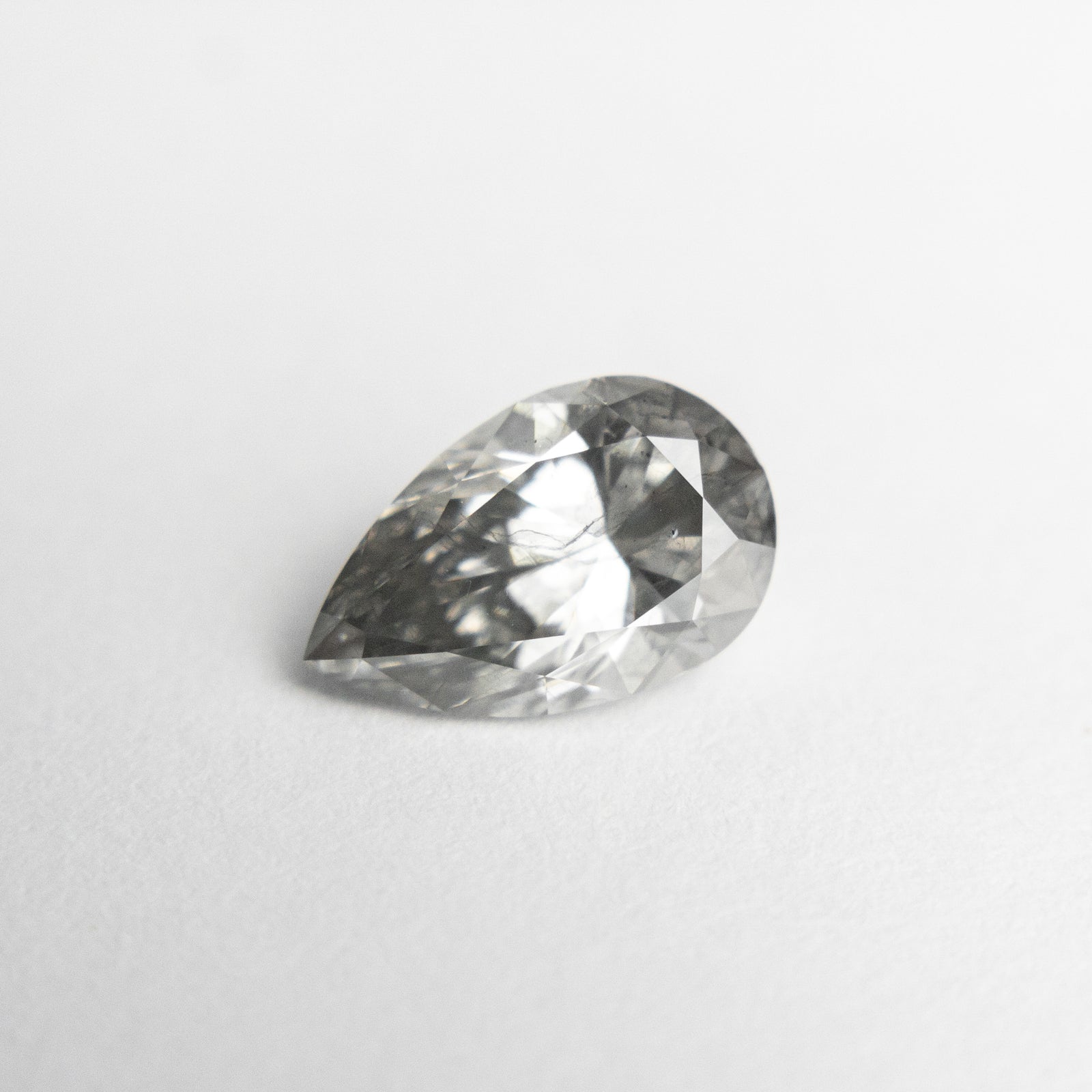 1.01ct 8.38x5.28x3.69mm GIA Fancy Grey Pear Brilliant 18982-01 - Misfit Diamonds