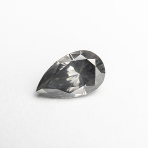 1.13ct 8.91x5.39x3.81mm GIA Fancy Dark Grey Pear Brilliant 18984-01 - Misfit Diamonds