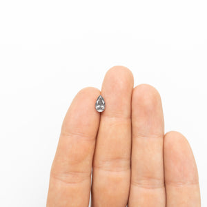 1.13ct 8.91x5.39x3.81mm GIA Fancy Dark Grey Pear Brilliant 18984-01 - Misfit Diamonds