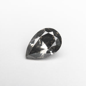 1.25ct 8.73x5.86x3.72mm GIA Fancy Dark Grey Pear Brilliant 18985-01 - Misfit Diamonds